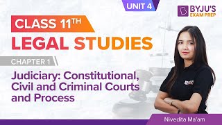 Class 11 Legal Studies Chapter 1  Judiciary Constitution Roles and Impartiality Unit 4 Part 1 [upl. by Eldredge]