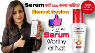 How to use hair serum  Loreal Paris Total Repair 5  Smoothing Hair Serum  Review by Jyoti Logaxi [upl. by Auliffe]