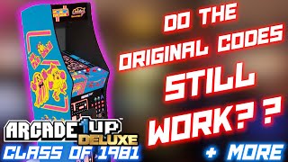 Arcade1Up Deluxe Class Of 81  Do The Original Codes Work Plus More [upl. by Tiedeman799]