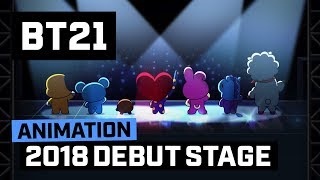 BT21 2018 Debut Stage [upl. by Melak991]