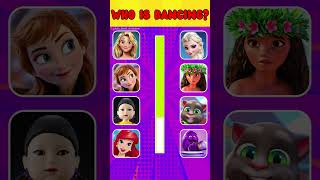 Guess Whos Dancing 🎤🎙️🎶 Disney Song Quiz Challenge  Snow White Moana Elsa Rapunzel Mirabel [upl. by Tirrag389]