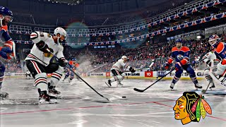 Chicago Blackhawks vs Edmonton Oilers NHL 25 4K [upl. by Nightingale]