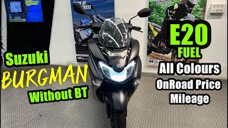 New Suzuki Burgman Street 125 With OBD 2 Engine Updates  2023 Suzuki Burgman Without BT [upl. by Namilus]