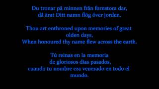 Sabaton  Swedish National Anthem Swedish lyrics with English and Spanish subs [upl. by Hector]