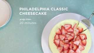 Classic Cheesecake Recipe  PHILADELPHIA Cream Cheese [upl. by Merlin]