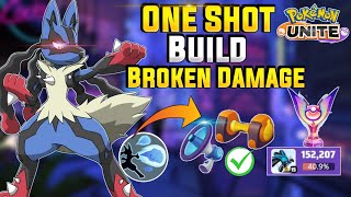 I FINALLY FOUND ONE SHOT BUILD FOR LUCARIO 🤯 TOTALLY BROKE DAMAGE [upl. by Palmer722]