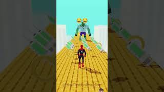 Rage Run Spiderman VS Mutant Zombie  funny animation ytshorts viral [upl. by Meng]