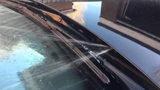 Slow motion footage of my washer jets and windscreen wipers BMW F30 330d [upl. by Lay585]