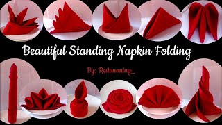 Beautiful Standing Napkin Folding [upl. by Henrik]