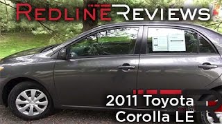 2011 Toyota Corolla LE Walkaround Review and Test Drive [upl. by Ojiram232]