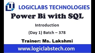 Power Bi with SQL Day 1 Batch 378 [upl. by Anera]