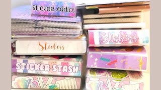 2020 STICKER ORGANIZATION amp COLLECTION  How I organize my stickers 💖 [upl. by Cired324]