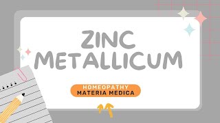 ZINCUM METALLICUM  ZINC METAL  MATERIA MEDICA  BHMS  DRUG PICTURE  EXPLAINED  MM  DRUGS [upl. by Iinde525]