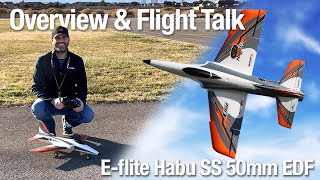 Overview amp Flight Talk Eflite Habu SS Super Sport 50mm EDF Sport Jet 4K [upl. by Leizar]