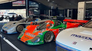 MAZDA 767B amp RX792  4 ROTOR RAW SOUND  COLD START IDLE REV FLYBY  CAR WEEK 24 [upl. by Annovy]