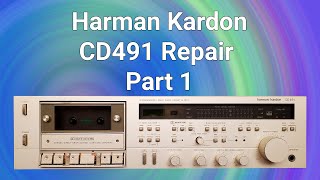 Repairing Harman Kardon CD491  Part 1 [upl. by Hgielek405]