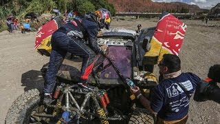 Accidente Carlos Sainz Dakar 2017  Carlos Sainz 2017 Dakar Crash [upl. by Royden975]