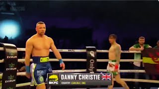 BKFC danny christie vs david round boxing bkfc [upl. by Saxen]