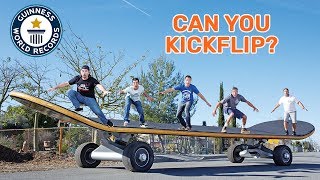 Worlds largest skateboard  Guinness World Records [upl. by Nisse]