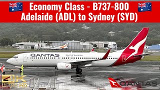 Qantas  B737800  Economy Class  Adelaide ADL to Sydney SYD  Trip Report [upl. by Edora154]