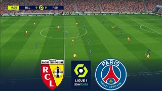 LENS vs PSG  Ligue 1 20222023  Full Match  01 January 2023  PES Realistic Gameplay [upl. by Oiramad659]