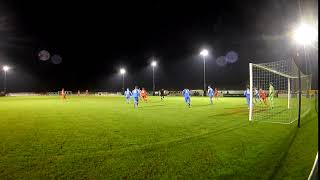 Harry Peasgood has a terrific effort cleared off the line v Market Drayton 11 12 17 [upl. by Nefets]