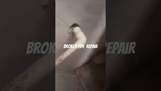 Broken pipe repair sk plumbingkhanplumbers technicalsonutechpiperepair [upl. by Shriner]