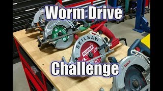 Hitachi C7WDM vs Skilsaw vs Bosch vs Ridgid 714quot Worm Drive Challenge [upl. by Bonnette710]