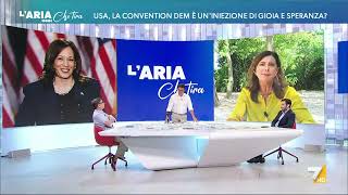 USA Laura Boldrini quotI sondaggi parlano chiaro Kamala Harris viene data al 49 e Trump al [upl. by Wang]