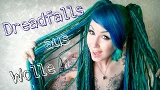 DIY DREADFALLS aus WOLLE Günstig einfach schnell  HATSUNE MIKU [upl. by Charlotta903]