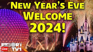 🔴Live New Years Eve Fireworks at Walt Disney World  Welcome 2024 from Epcot  Live Stream [upl. by Short]