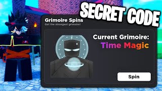 Grimoires Era Update 3000 spins for TIME MAGIC Grimoire SECRET CODE [upl. by Ahsitaf]