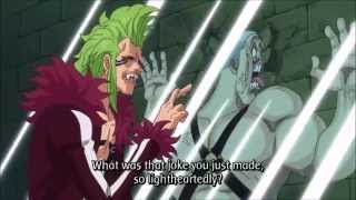 Bartolomeo defends Luffy using his power [upl. by Atews]