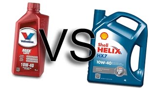 Valvoline Maxlife 10w40 vs Shell Helix hx7 10w40 test [upl. by Annaoi]