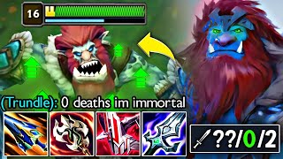 LIFESTEAL TRUNDLE IS LITERALLY UNKILLABLE 0 DEATHS [upl. by Gerius]