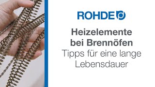 Heizelemente Heizwendeln im Brennofen – Der richtige Umgang verlängert die Lebensdauer [upl. by Particia]