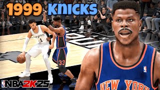 Historic 1999 Knicks Destroyed Victor Wembanyama Spurs in NBA 2K25 [upl. by Dee Dee]