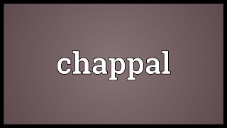 Chappal Meaning [upl. by Niatirb]