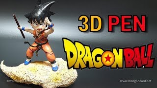 3D PEN 피규어 만들기 드래곤볼 손오공  Dragon Ball Goku Making [upl. by Lonee215]