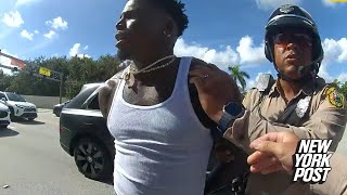 Bodycam footage shows how chaotic Tyreek Hill detainment escalated [upl. by Ardyth]