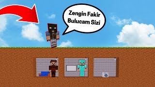 ZENGİN VS FAKİR 224  Hırsız Zengin ve Fakiri Öldürecek mi Minecraft [upl. by Sheley]