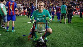 Jasper Cillessen â— El Rey Del Copa â— Best Saves 2017 HD [upl. by Dnumde]