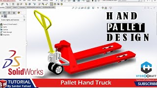 Hand Pallet Lifter Design in Solidworks  Assembly Tutorial in Solidworks [upl. by Arlina]