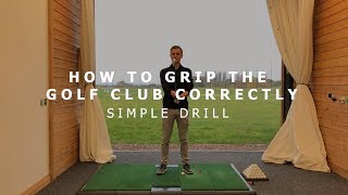 How To Grip The Golf Club Correctly  Very Simple Video [upl. by Ymmak]