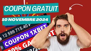 grosse faille coupon du jour 1xbet aujourdhui football du 10112024 [upl. by Rolyat]