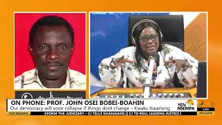 Prof John BobeiBoahin speaks about Kwaku Kwartengs comment on Ghanas economy [upl. by Cherry]