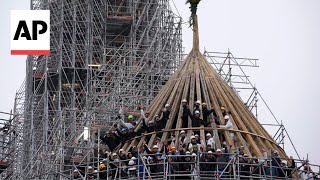 Notre Dame Cathedral on track to reopen in 2024 [upl. by Kylander395]