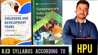 BEd syllabus according to HPU bedsyllabus hpushimla syllabus tgt pgt psychology curriculum [upl. by Erait]