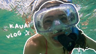 KAUAI vlog･ﾟ✧･ﾟ✧  beach tubing yummy food D [upl. by Keeryt]