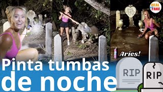 Mujer entra a cementerio de noche para limpiar pintar y restaurar tumbas GRATIS viral news [upl. by Arais]